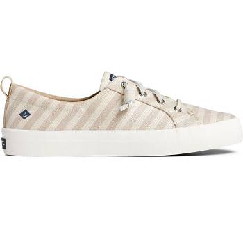 Sperry Crest Vibe Seasonal Stripe Hnede - Damske Tenisky